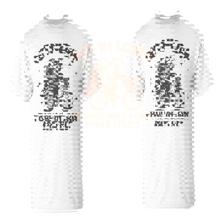 敗者トラブルに巻き込まれてもラクーンポッサムにはならない Tシャツ