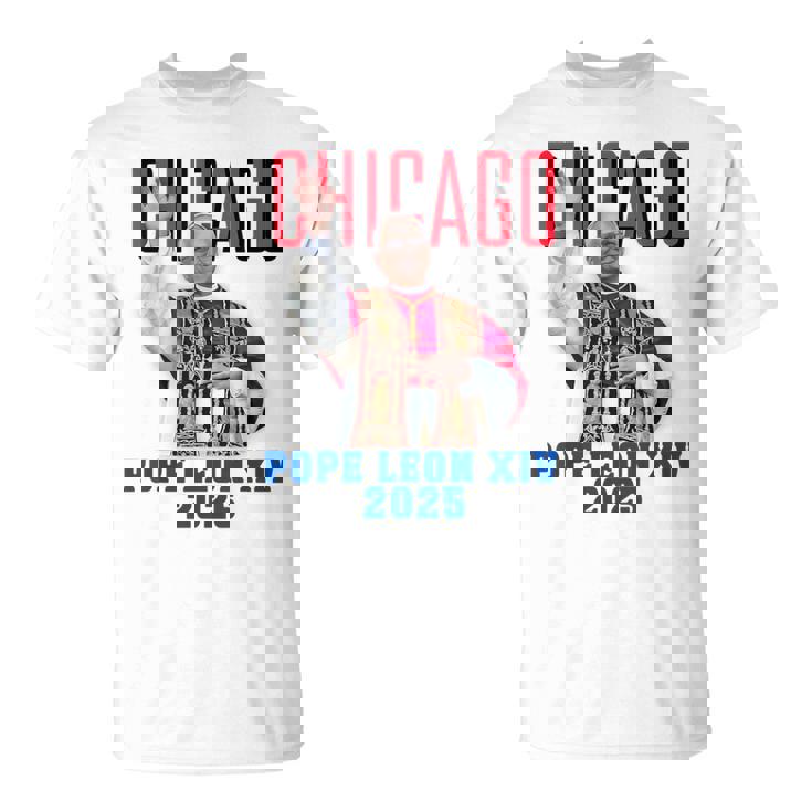 教皇レオンxiv 2025 – シカゴ初のアメリカ教皇デザイン Tシャツ