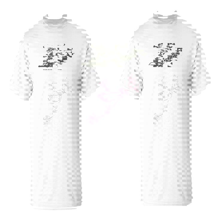 新「麒麟に似た雲／とほかみえみため」 言霊 ホツマ文字 ヲシテ文字 とほかみゑひため 龍神 開運 お守り バックプリント Tシャツ