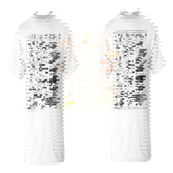 昆虫の種類 ビンテージバグ同定科学 Tシャツ