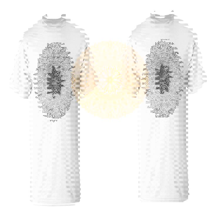 曼荼羅 最高のヨガバックプリント Tシャツ