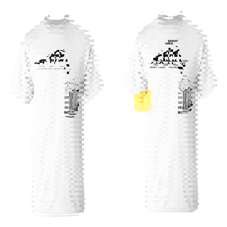 月曜日金曜日 スティックマン ビールウィークジャンプ エネルギー 皮肉 Tシャツ