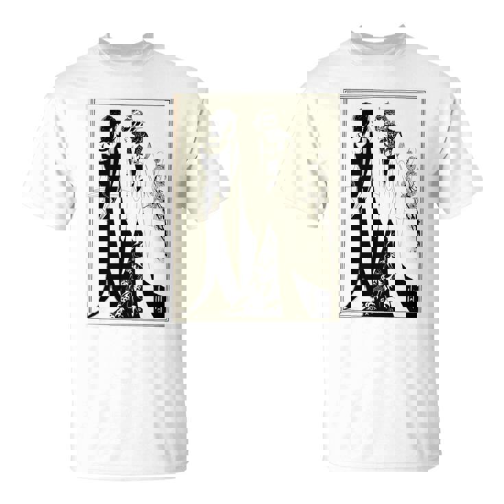 母とサロメ、オーブリー・ビアズリーによるヘロディアス1894 長袖tシャツ Tシャツ