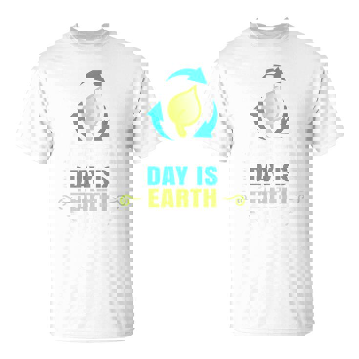 毎日のハッピーアースデイtシャツはアースデイのリサイクルです Tシャツ