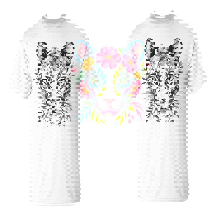 水彩ファンタジー風プーマの花 Tシャツ