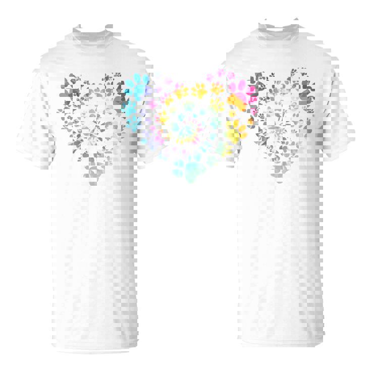 バックプリント 犬の足跡 犬 ペット 足跡 プリント Tシャツ