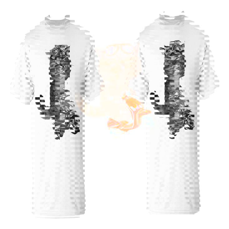 猫 ねこ バイク Tシャツ