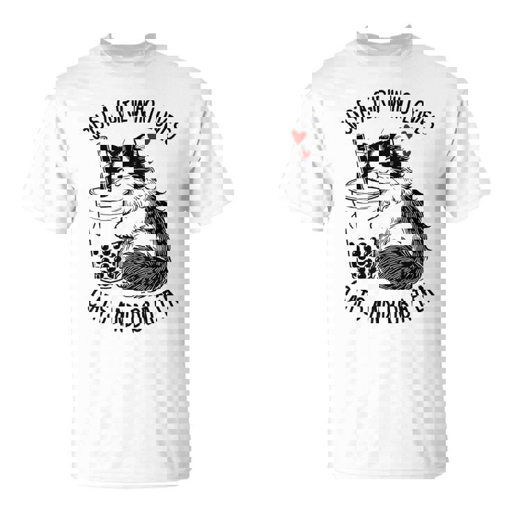 猫が大好きな女の子とボバティーラグドール猫好き Tシャツ