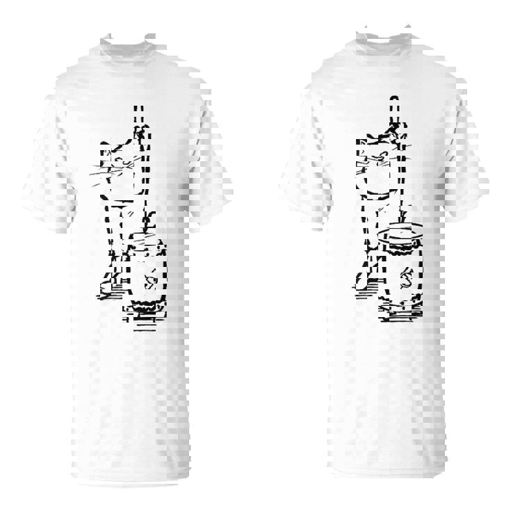猫ねこネコ和太鼓お祭り Tシャツ
