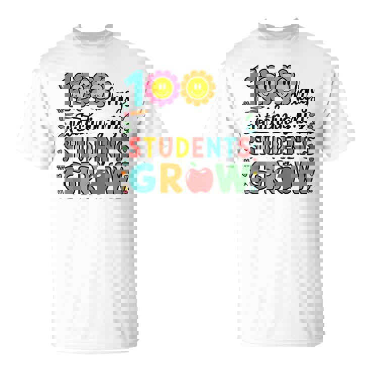 生徒たちが幸せに育つ100日間の学校を見る Tシャツ