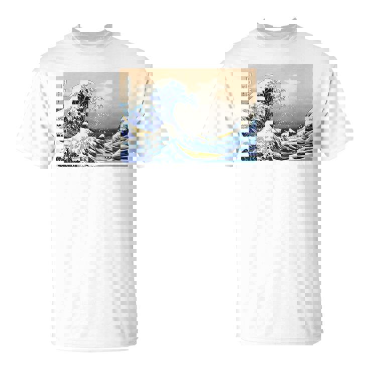 神奈川沖大波 北斎 日本美術 Tシャツ