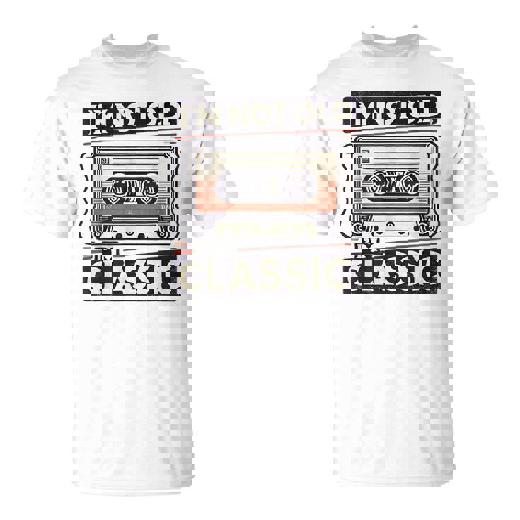 私は老けていない 私はクラシック 面白いレトロ テクニック Tシャツ