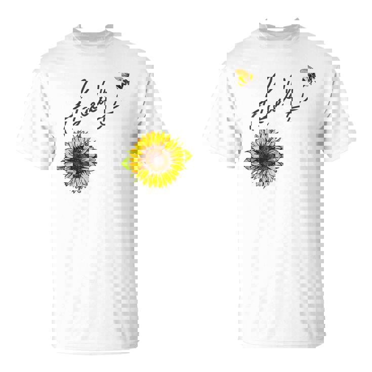 秋のひまわり マルハナバチ 面白いひまわり蜂 秋の愛 Tシャツ