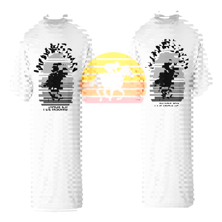 競馬ファンや馬好きの方にお勧め 勝者の走り オシャレな競馬イラスト Tシャツ