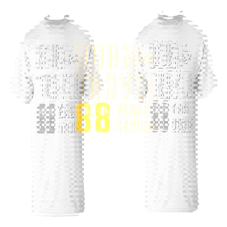 米寿祝い 旅行好き 父 母 男性 女性 88歳 レトロ おしゃれ 文字デザイン Born To Travel 長袖tシャツ Tシャツ