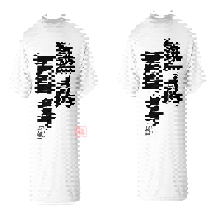 紀寿祝い 健康長寿 熟成百年 男性 女性 100歳紀寿（きじゅ）百寿（ひゃくじゅ・ももじゅ）お祝い おもしろプレゼント Tシャツ