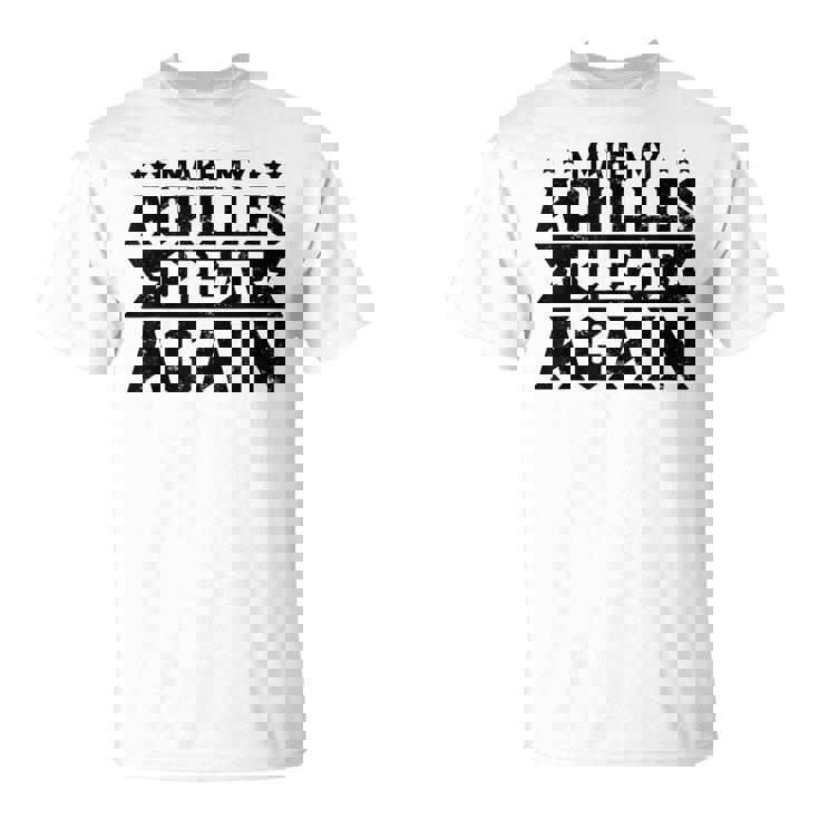 素晴らしいアキレス腱膝アパレル Tシャツ