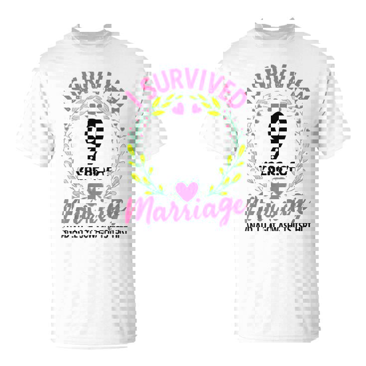 結婚9年 結婚9周年 Tシャツ