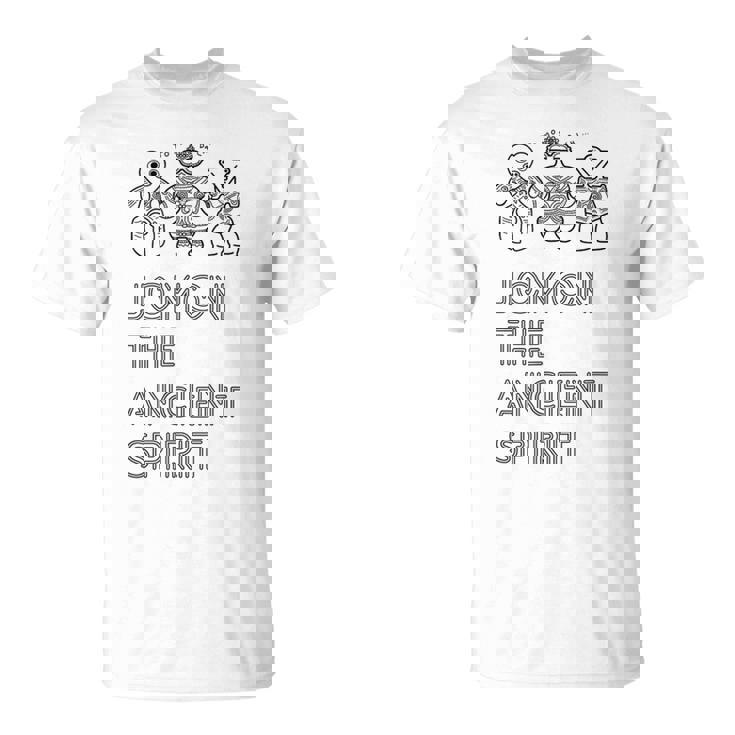 縄文・古来の精神。Tomodachi 土偶 遮光器土偶 ハート形土偶 仮面の女神 宇宙人 はにわ シュール シンプル Tシャツ