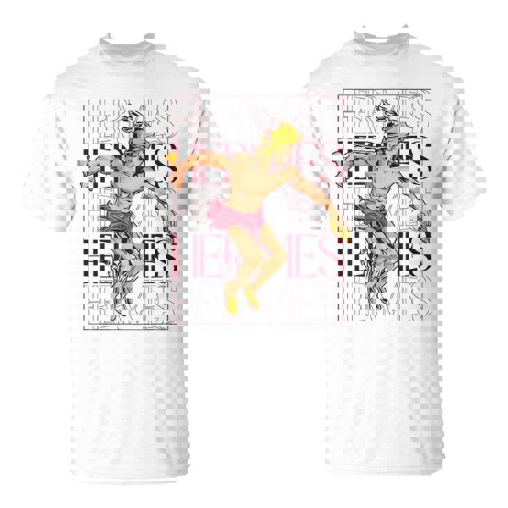 翼を持つ空飛ぶメッセンジャー エルメス Tシャツ