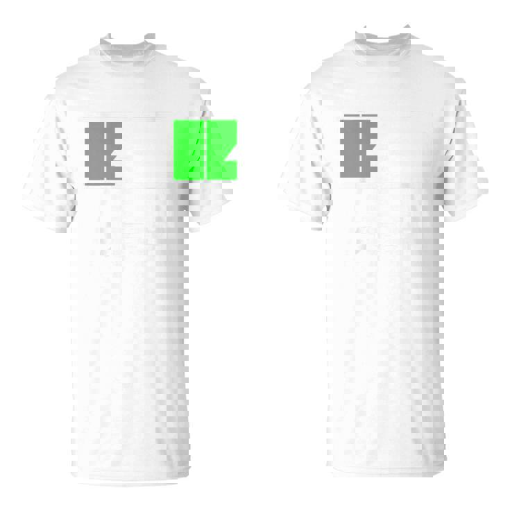 背中【充電中】電池 バッテリー おもしろ 面白い ギャグ ネタ ウケ狙い 笑える ユーモア おバカな 個性的な Tシャツ