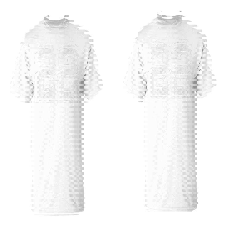 背面に22番。 Tシャツ