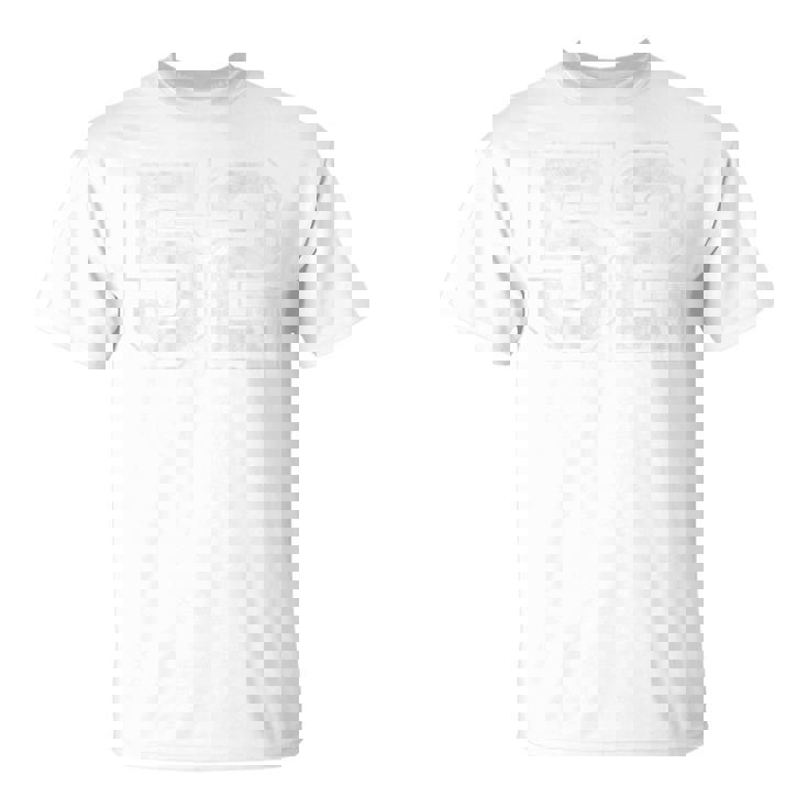 背面に52番。 Tシャツ