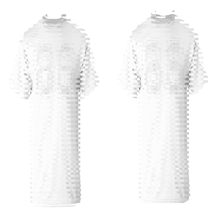 背面に86番。 Tシャツ