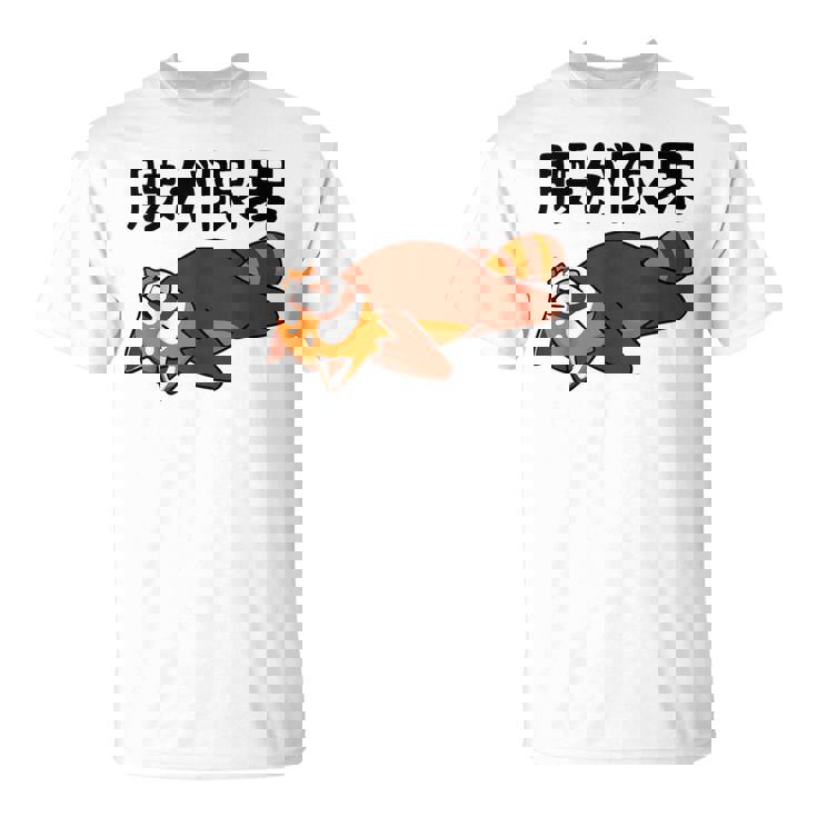 腰が限界 レッサーパンダ 面白いtシャツ 文字入り メンズ おもしろ 面白い 服 オリジナル おもしろグッズ 文字 Tシャツ