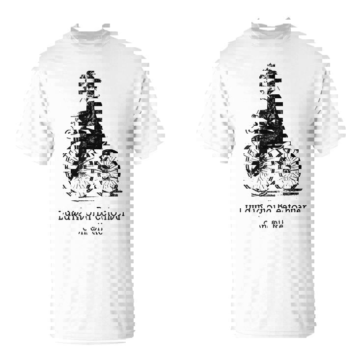自転車に乗ったベートーベン ルートヴィグバン ベートーベン Tシャツ