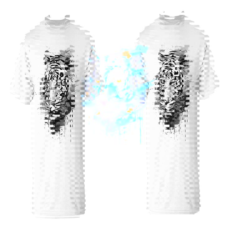 虎のアートワーク 動物園の動物 虎 Tシャツ