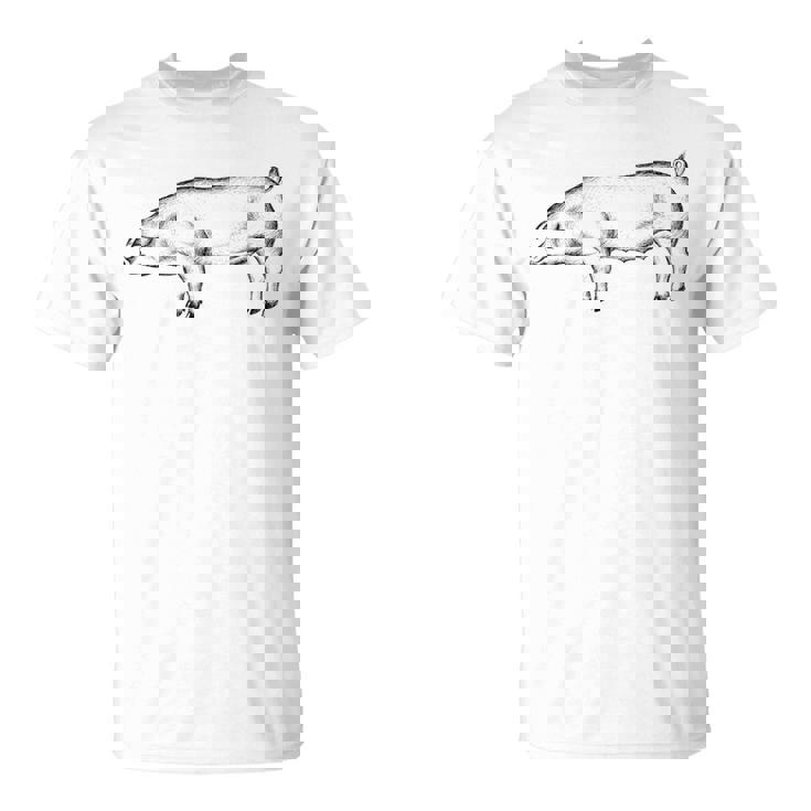 豚 豚モチーフ ピグレット 農家 農家 Tシャツ