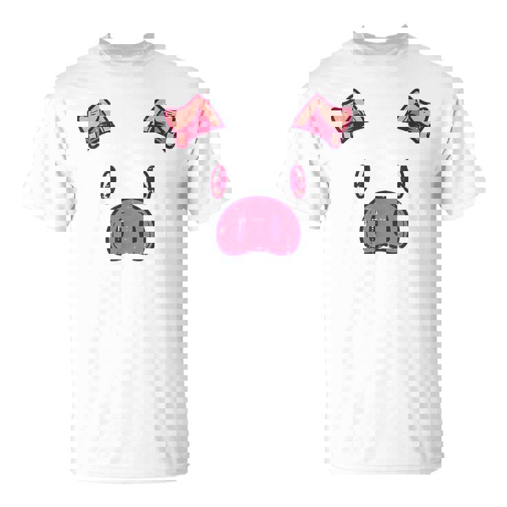豚の顔 かわいいハロウィン 豚 動物 コスチューム メンズ レディース キッズ Tシャツ