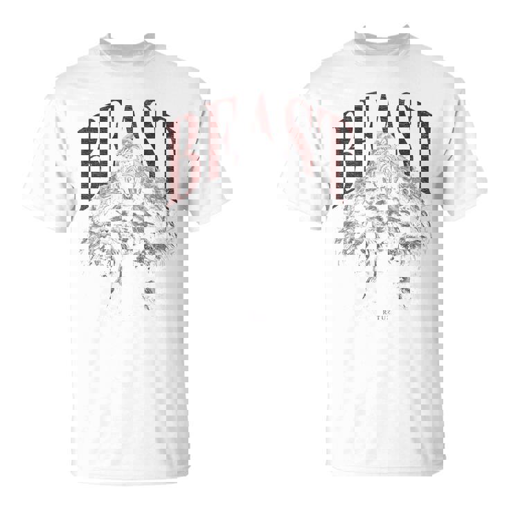 バックプリント 野生の落書きゴリラカラフルな動物猿猿ゴリラ Tシャツ