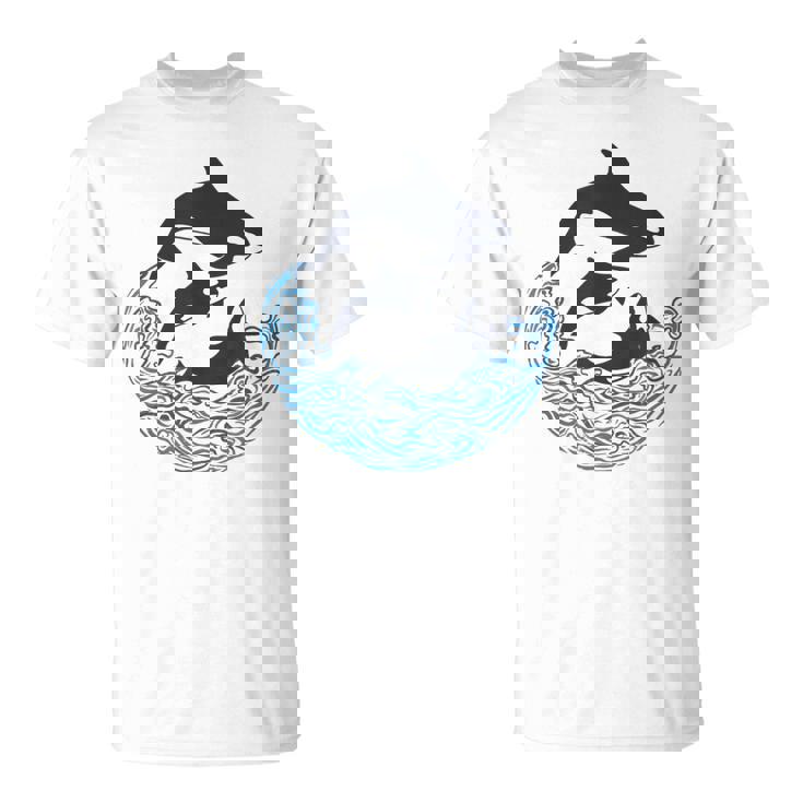 面白tシャツ シャチ 海 クジラ サメ おもしろ かわいい グッズ 服 ネタ メンズ オリジナル 夏 Tシャツ