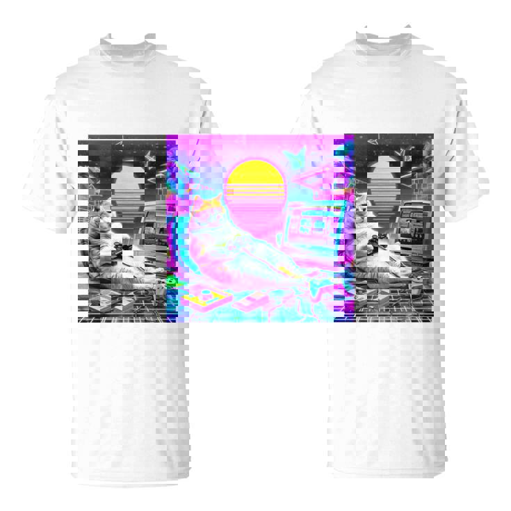 面白いtシャツ 猫 ゲーム ネコ ゲーマー メンズ 猫好き グッズ かわいい おもしろ 面白い 服 ネタ 長袖tシャツ Tシャツ