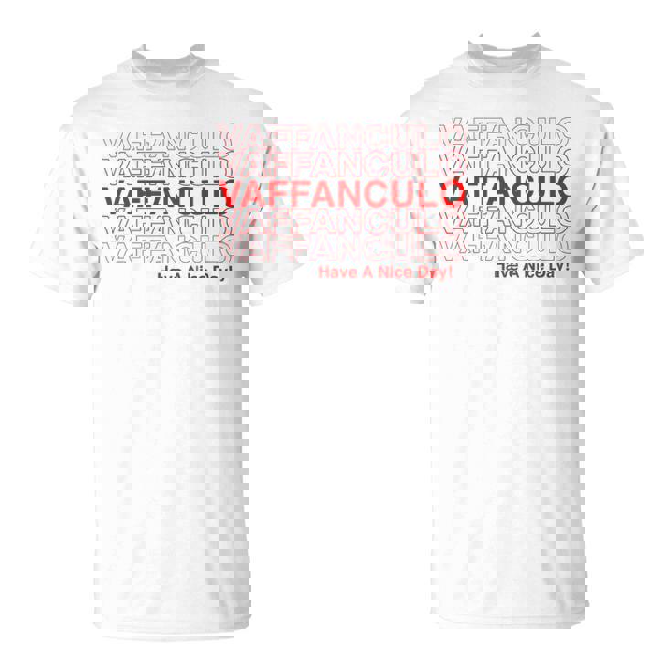 面白いvaffanculoデザイン イタリア語で素敵な一日を。 Tシャツ