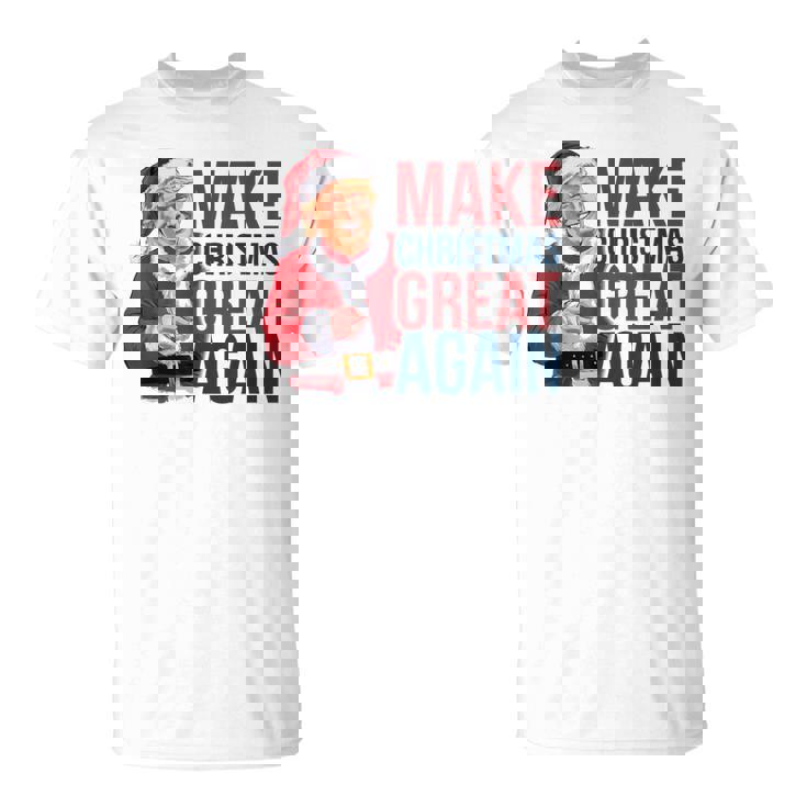 面白いクリスマスグレートアゲイントランプサンタファンusaホリデー 2024 Tシャツ