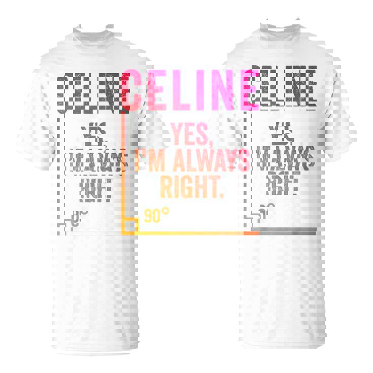 面白いセリーヌ 面白いセリーヌ 名前 誕生日シャツ ギフト Tシャツ