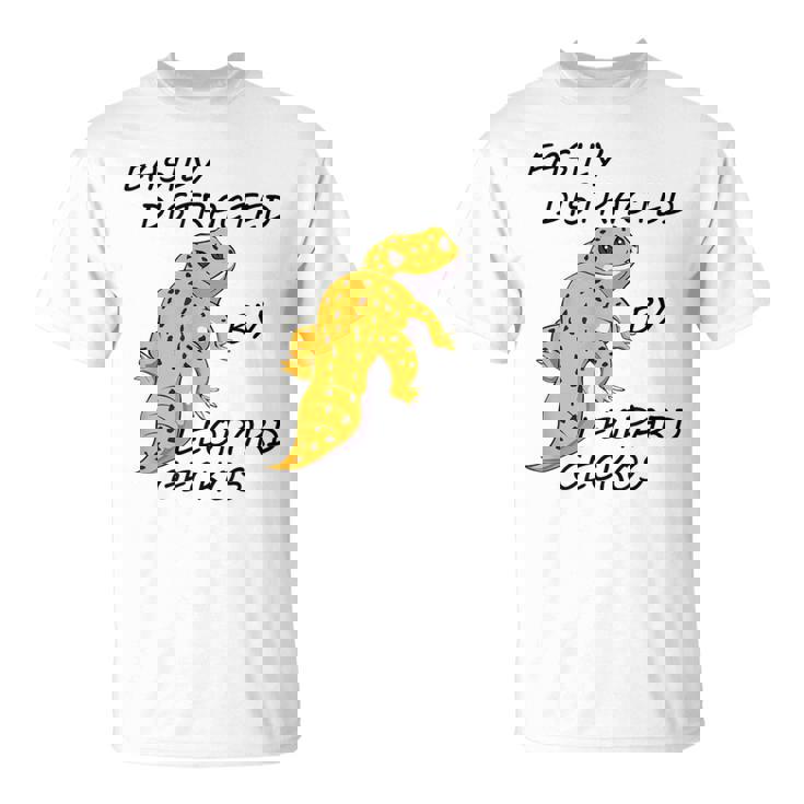 面白いヒョウモントカゲモドキ 発言するトカゲ 爬虫類 Tシャツ