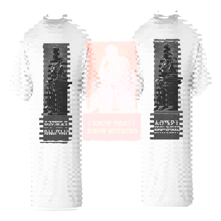 面白い哲学ギフト 哲学者のためのギリシャ語の引用 長袖tシャツ Tシャツ