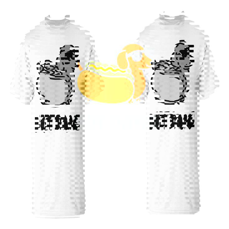 面白い犬 ホットドッグ 食通 駄洒落ギフト 男性 女性 キッズ 男の子 女の子 Tシャツ