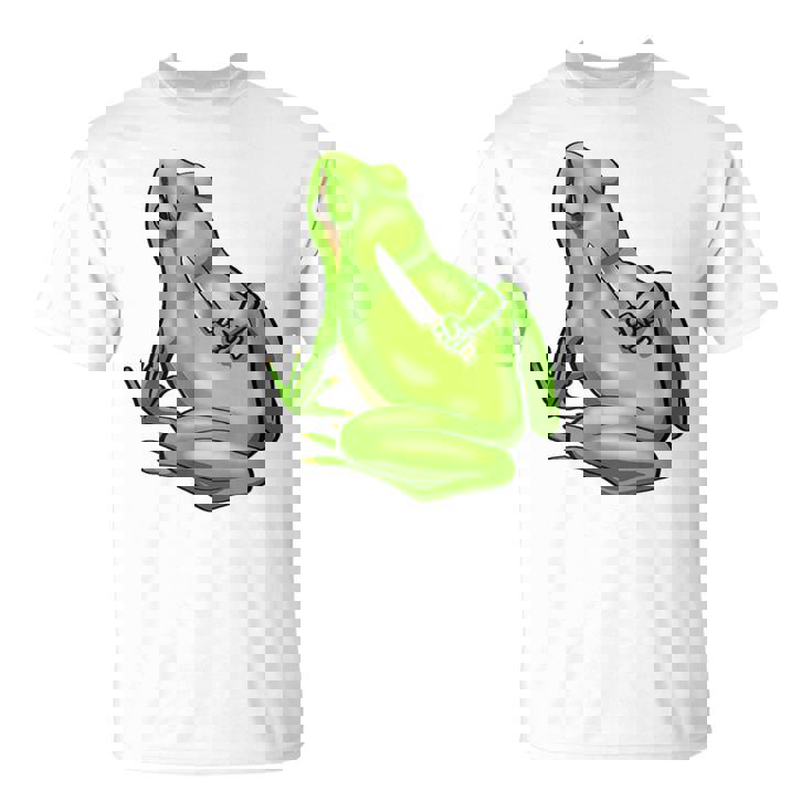 面白い邪悪なカエル サカラスティック 怒っているカエル かわいい 不機嫌な狂気 Tシャツ