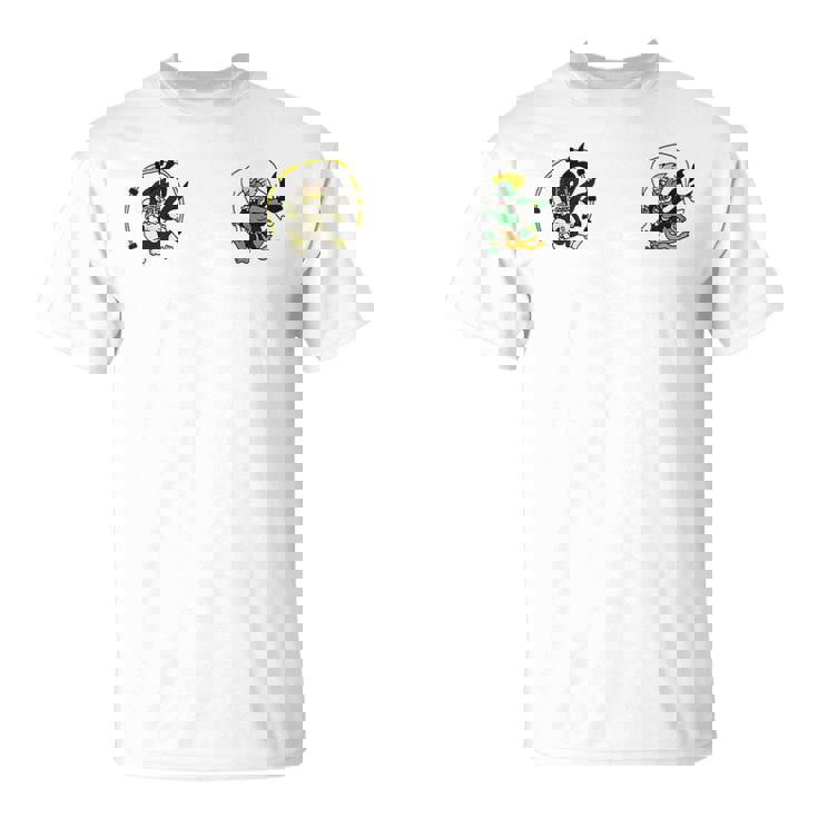 風神雷神 デフォルメ神キャラ ポップアートファッションデザイン 和風 Tシャツ