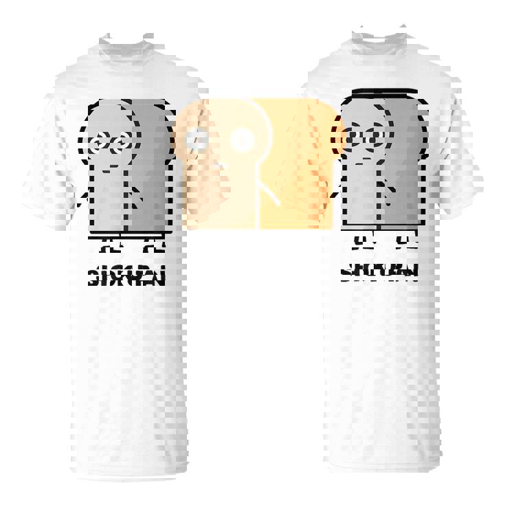 食パン 顔 イラスト かわいい おもしろ 面白い 簡単 シンプル ゆるい 食パン好き Tシャツ