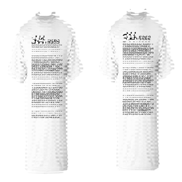（背中側 バックプリント）314 円周率 パイ《数学》【変なtシャツ屋さん】理数系 数字 メッセージ 面白い Tシャツ