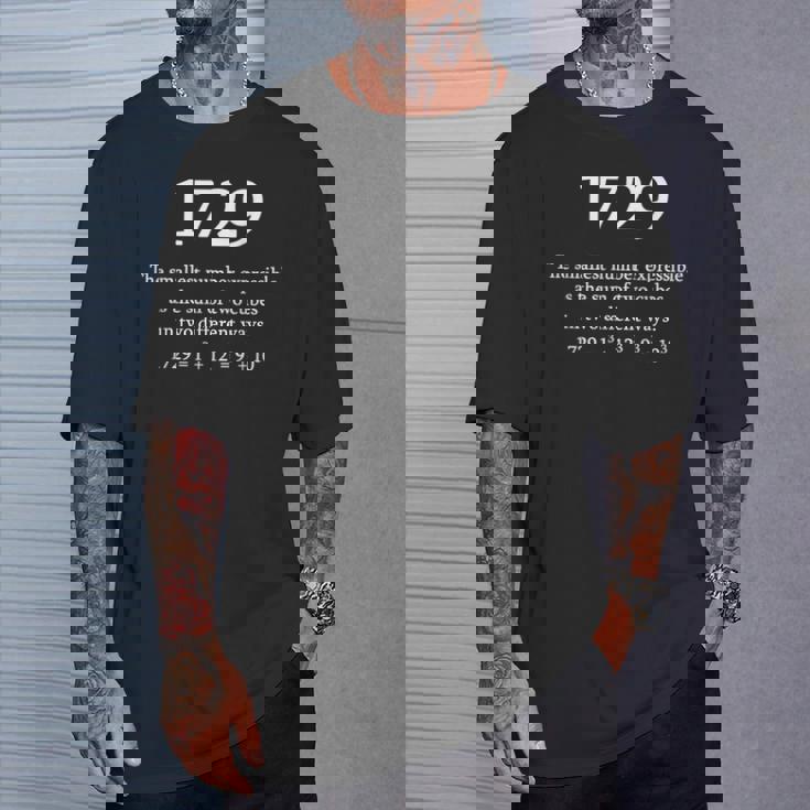 1729 Hardy Ramanujan 数字 数学 数学 オタクギフト Tシャツ 彼への贈り物