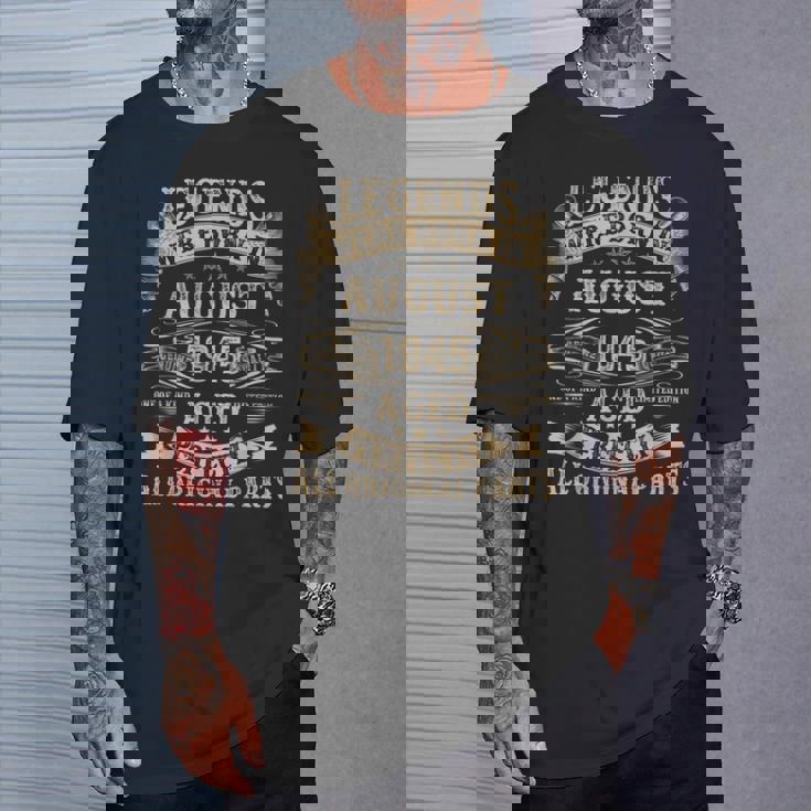 1945年8月 80歳 誕生日プレゼント 男性 80歳の誕生日 Tシャツ 彼への贈り物