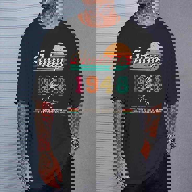 1948年5月生まれ ヴィンテージ ハッピーバースデー 76歳 Tシャツ 彼への贈り物