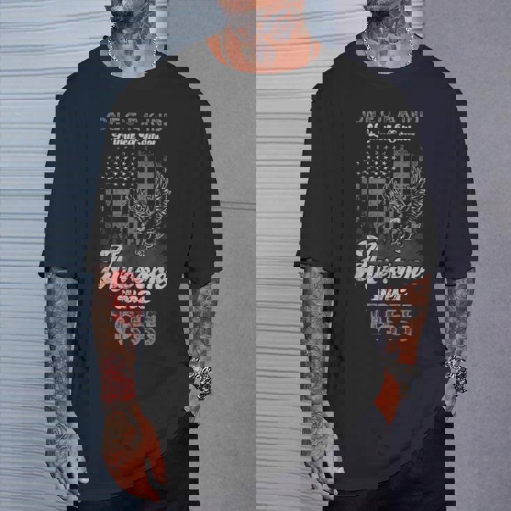 1955年、アメリカ国旗、イーグル、70歳の誕生日、愛国的 Tシャツ 彼への贈り物